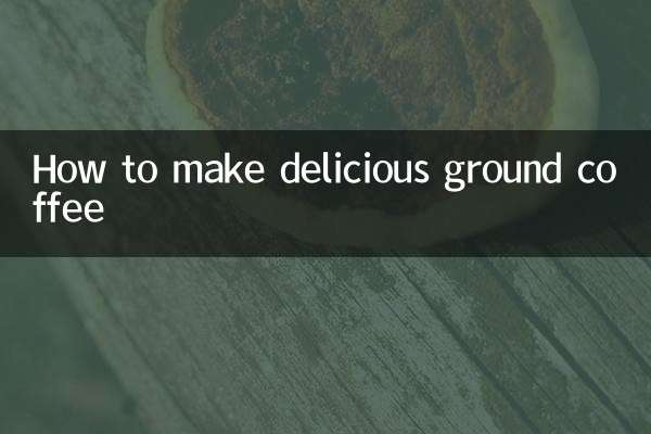 How to make delicious ground coffee