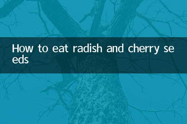 Come mangiare i semi di ravanello e ciliegia