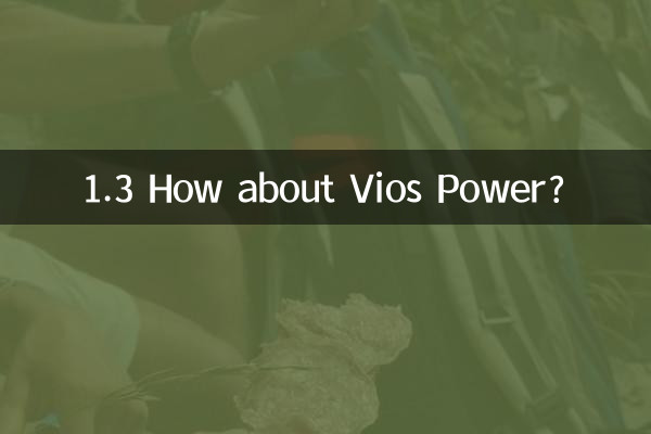 1.3 Vios Power はどうですか?
