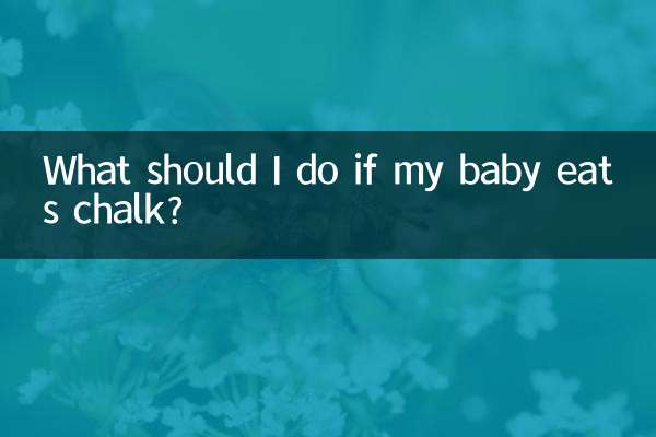 Que dois-je faire si mon bébé mange de la craie ?