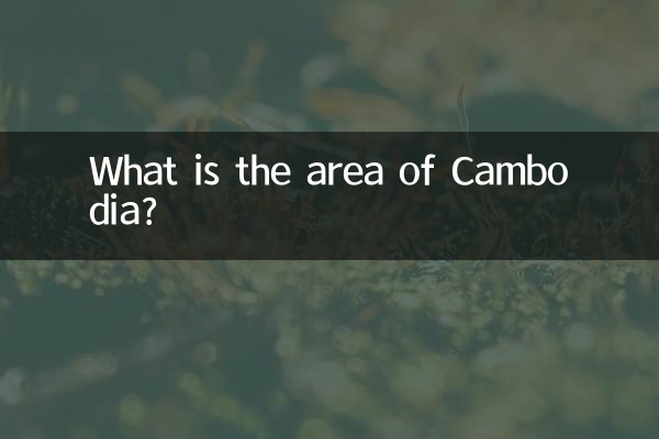 Qual è l'area della Cambogia?