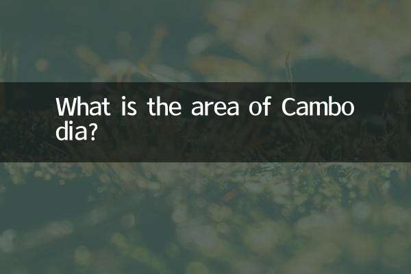 Qual è l'area della Cambogia?