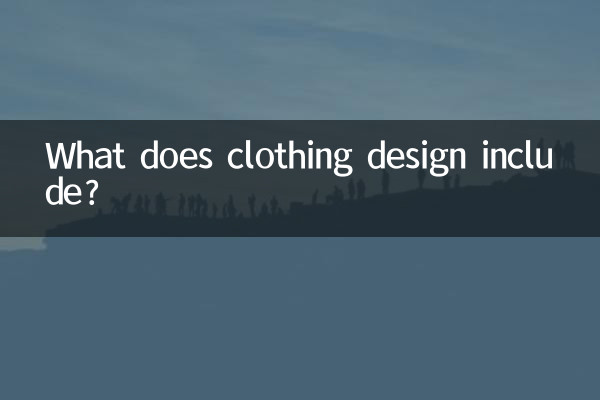 Que comprend la conception de vêtements ?