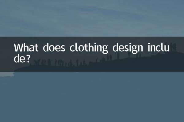 Que comprend la conception de vêtements ?