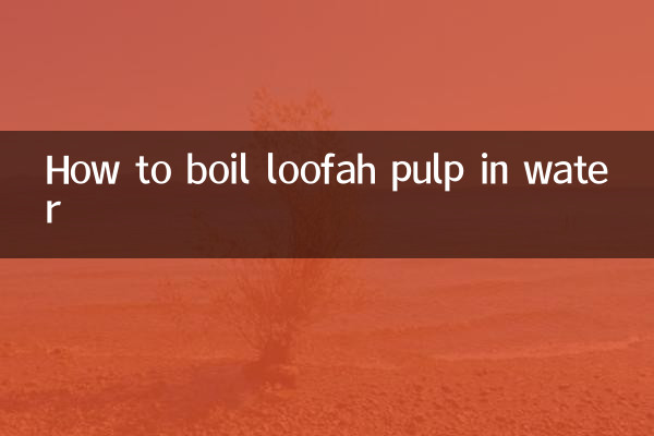 Wie man Luffa-Fruchtfleisch in Wasser kocht