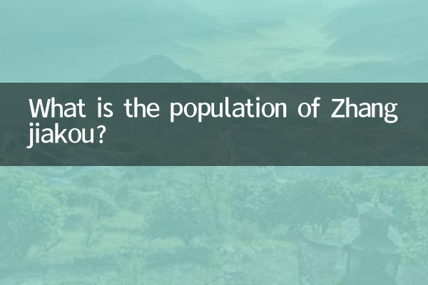 ما هو عدد سكان مدينة تشانغجياكو؟