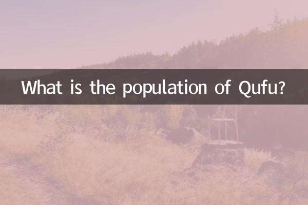 曲阜有多少人口