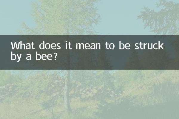 Cosa significa essere colpiti da un'ape?
