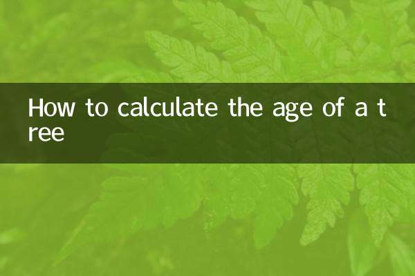 Cómo calcular la edad de un árbol