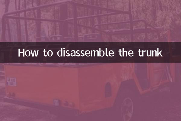 So zerlegen Sie den Kofferraum