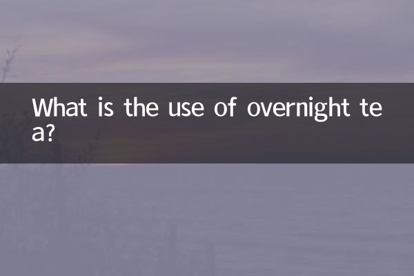 Qual é a utilidade do chá noturno?