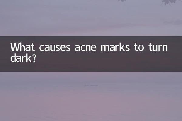 Was führt dazu, dass Akneflecken dunkel werden?