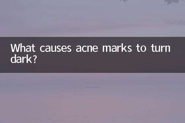 Was führt dazu, dass Akneflecken dunkel werden?