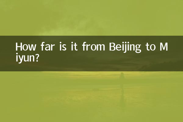 Wie weit ist es von Peking nach Miyun?