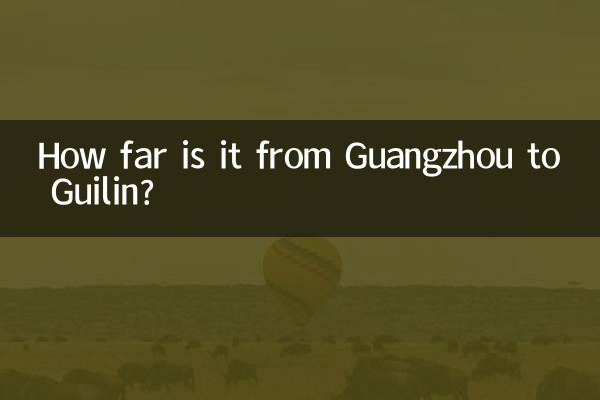 How far is it from Guangzhou to Guilin?