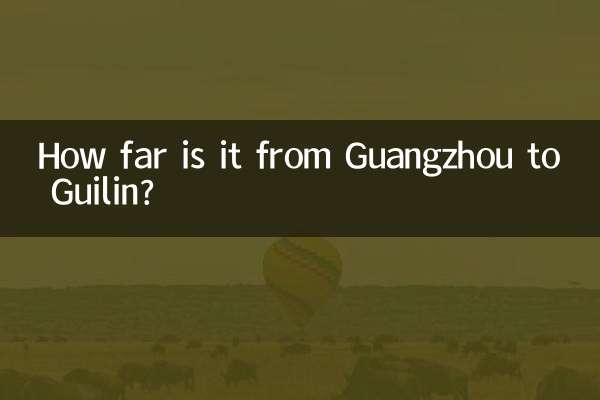 How far is it from Guangzhou to Guilin?