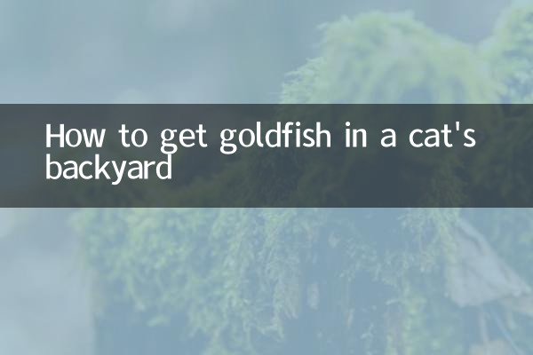 How to get goldfish in a cat's backyard