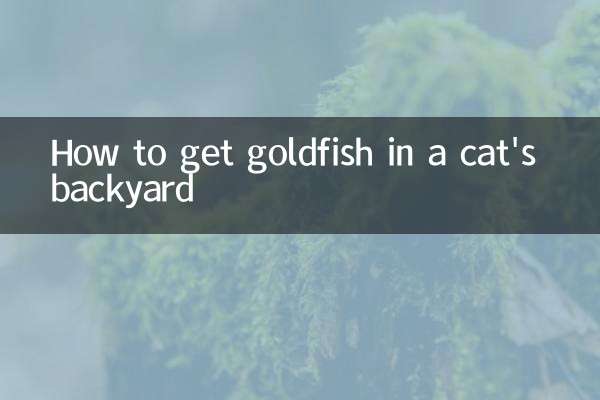 How to get goldfish in a cat's backyard