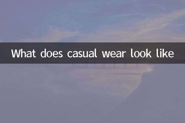 À quoi ressemble les vêtements décontractés
