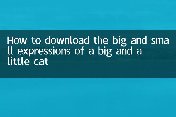 How to download the Ao big meow expression