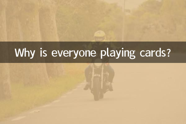 Por que todo mundo está jogando cartas?