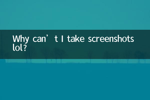 Perché non posso fare screenshot lol?