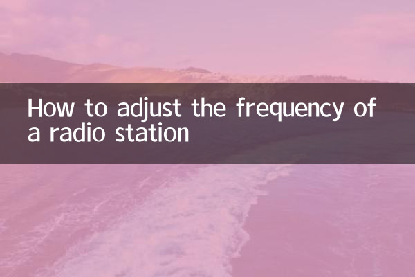 Come regolare la frequenza di una stazione radio