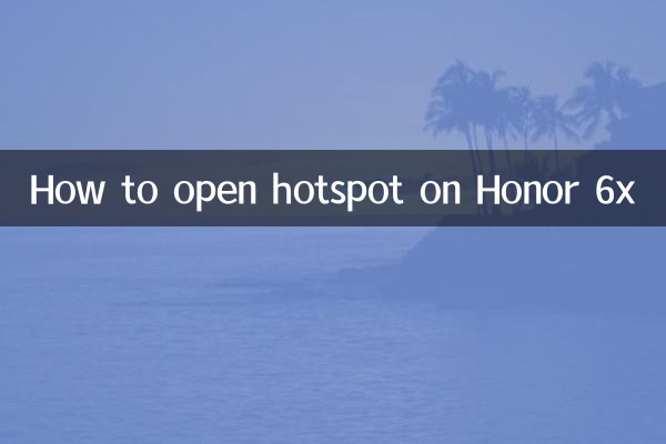 Come aprire l'hotspot su Honor 6x