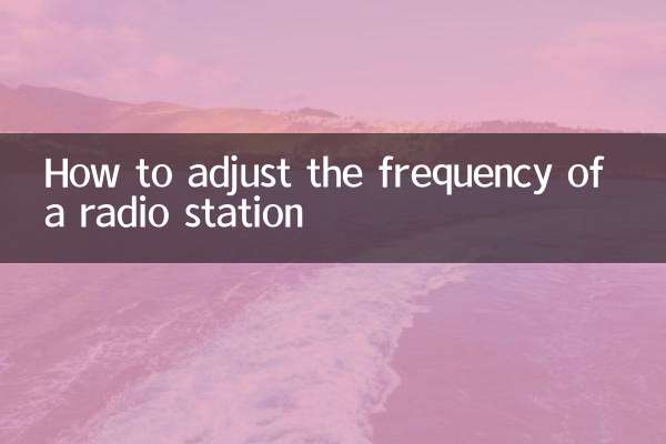 Come regolare la frequenza di una stazione radio