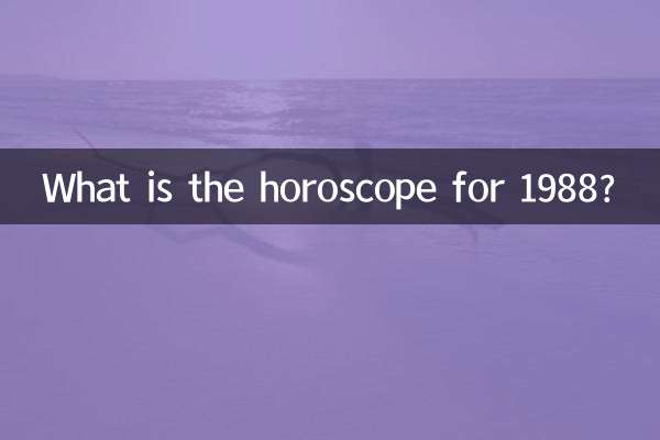 Qual è l'oroscopo del 1988?