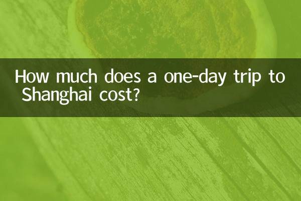 How much does a one-day trip to Shanghai cost?