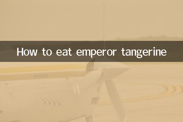 Como comer tangerina imperador