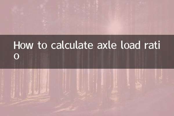 Comment calculer le rapport de charge par essieu