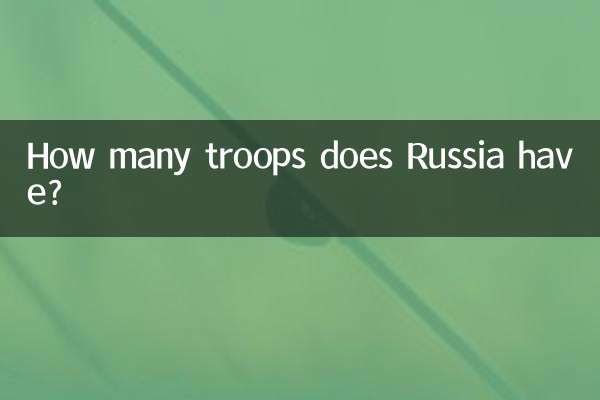 Wie viele Truppen hat Russland?