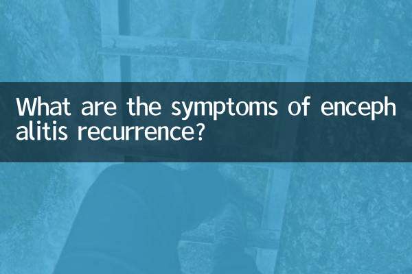Каковы симптомы рецидива энцефалита?