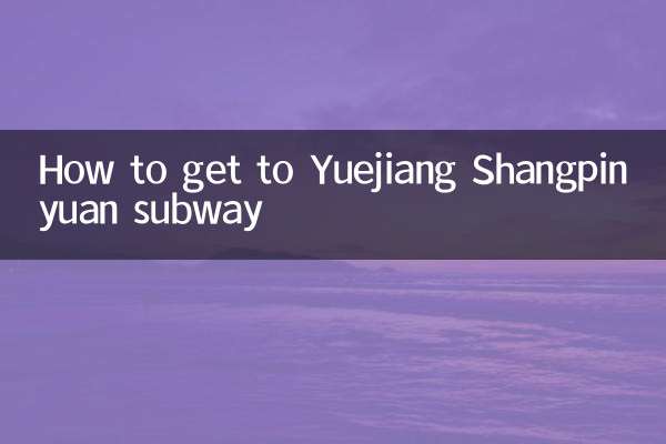 Come arrivare alla metropolitana Yuejiang Shangpinyuan