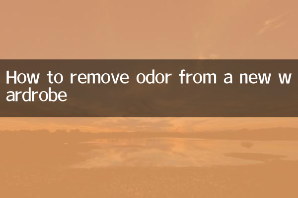Come rimuovere l'odore da un nuovo guardaroba