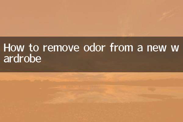 Come rimuovere l'odore da un nuovo guardaroba