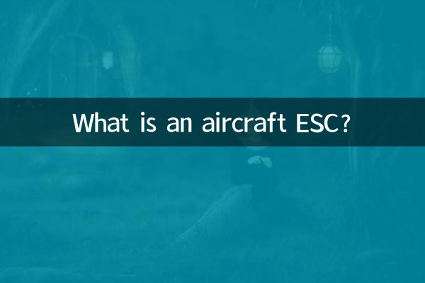Cos'è un ESC per aereo?