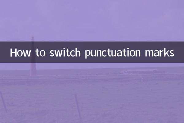 So wechseln Sie Satzzeichen