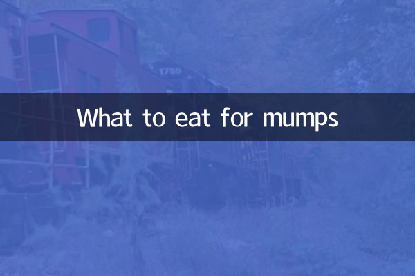 O que comer para caxumba