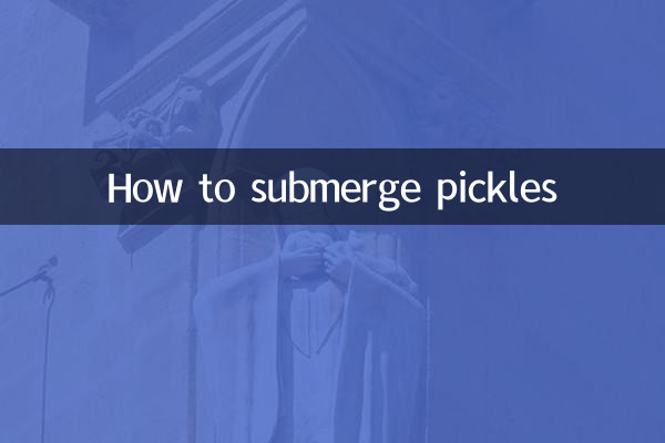 Como submergir picles