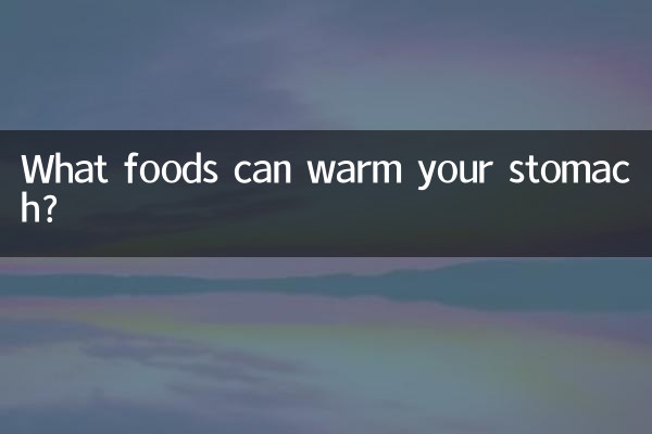 Quels aliments peuvent réchauffer votre estomac ?
