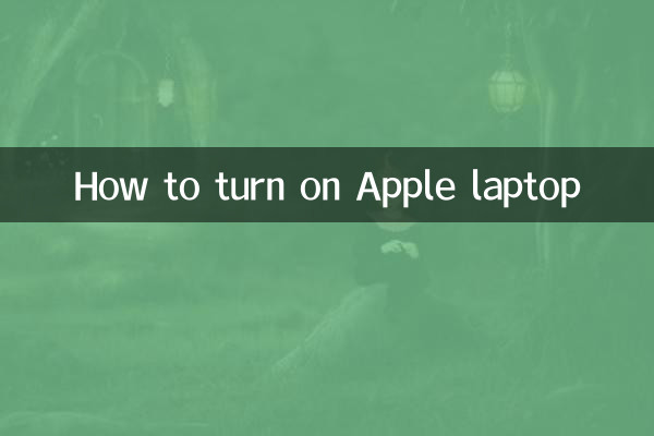 How to turn on Apple laptop
