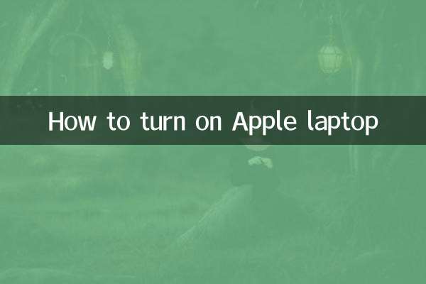 How to turn on Apple laptop