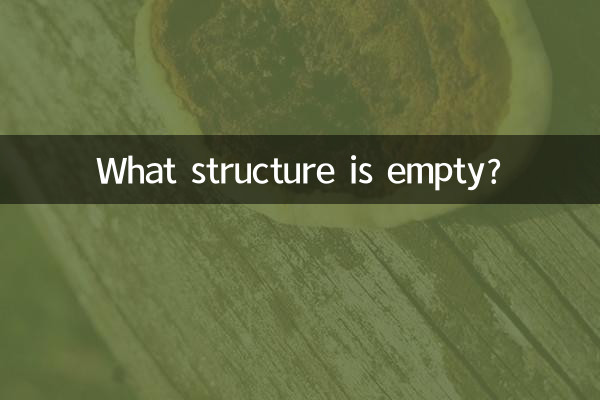 What structure is empty?