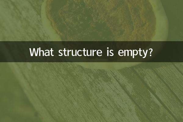 What structure is empty?