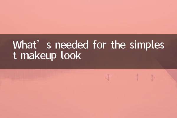 What’s needed for the simplest makeup look