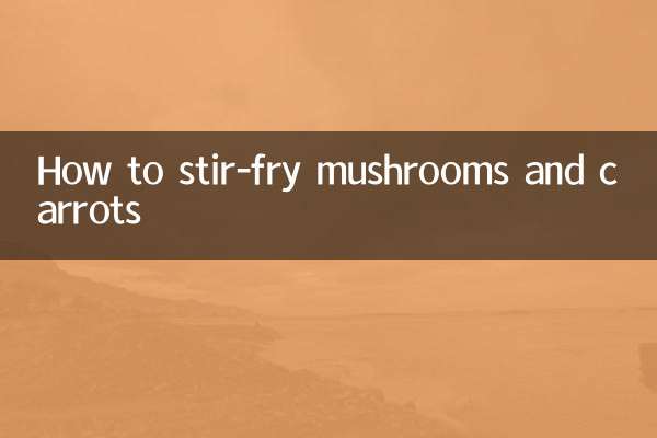 Como refogar cogumelos e cenouras