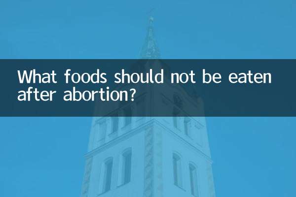 ¿Qué alimentos no se deben comer después del aborto?